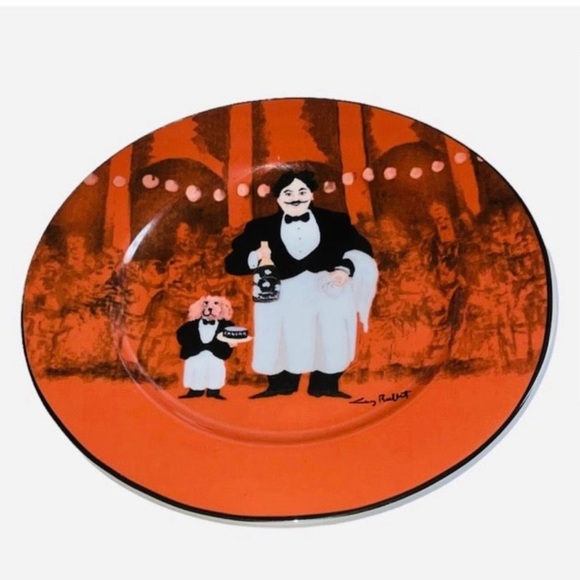 Williams Sonoma LES CHEFS GARÇONS Guy Buffet 8” Salad Dessert Plates Set Of 6 - Picture 2 of 9